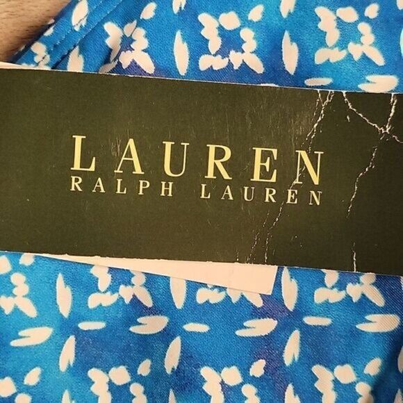 Lauren Ralph Lauren Spring Ditzy Print Hipster Bottom w/Logo Plate Sz 14 - Picture 6 of 9